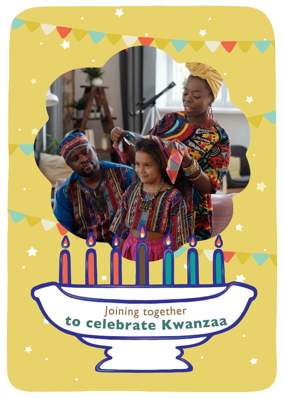 Celebrate kwanzaa - holidays card