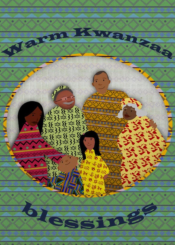 Kwanzaa blessings - kwanzaa card