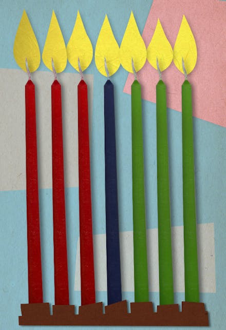 Kwanzaa Candles - Kwanzaa Card