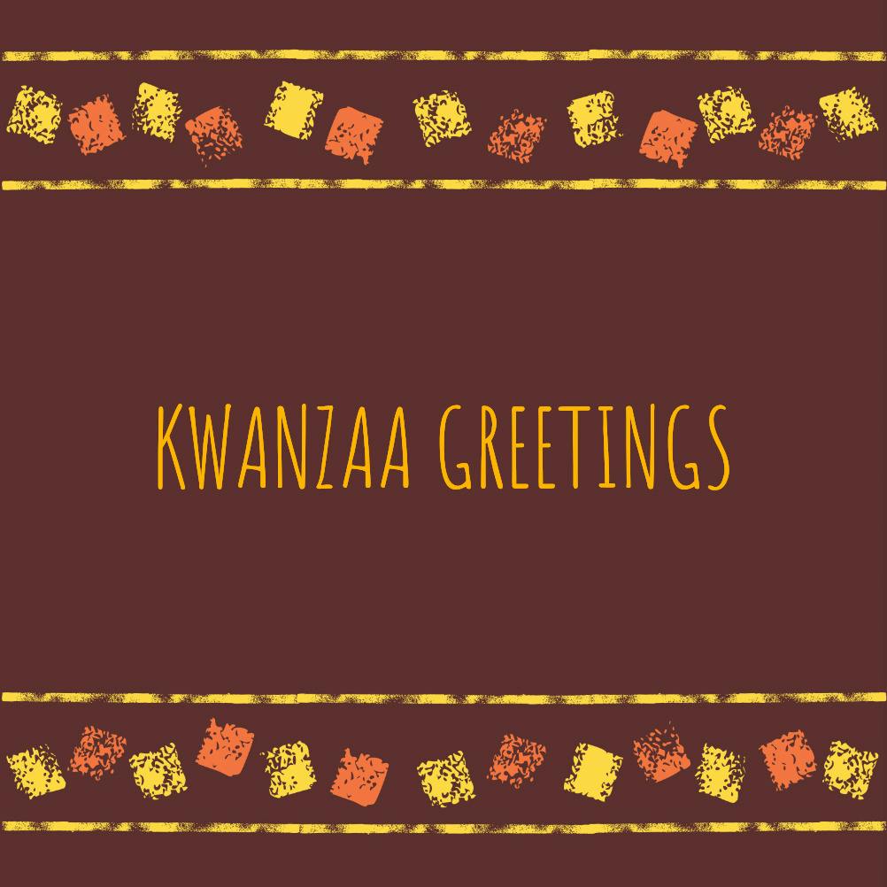 Native design -  tarjeta de kwanzaa