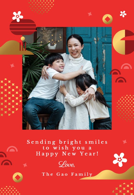 Snapped smiles - holidays card
