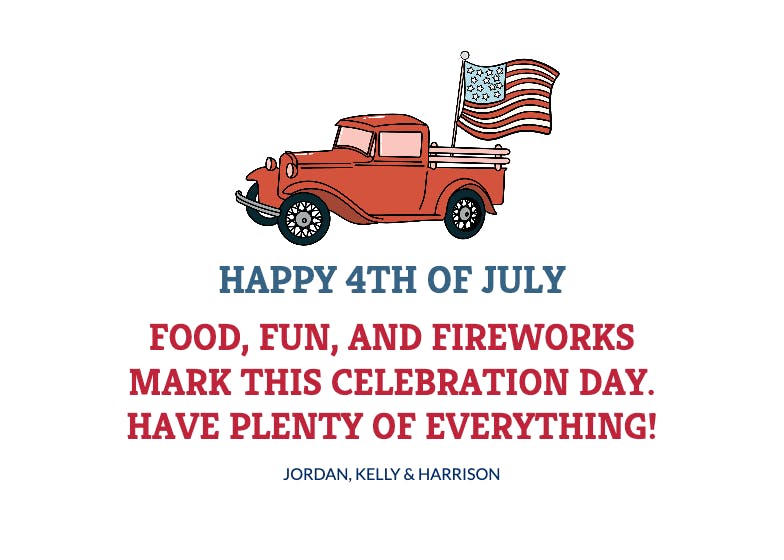4th of july celebration - 4th of july greeting card