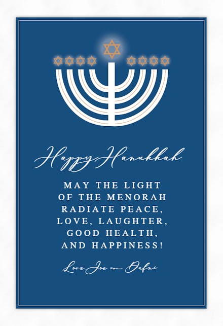 9 Candles - Hanukkah Card (Free) | Greetings Island