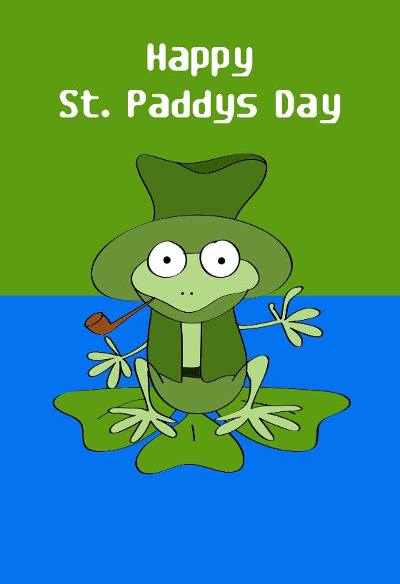A day filled with luck - st. patrick's day card