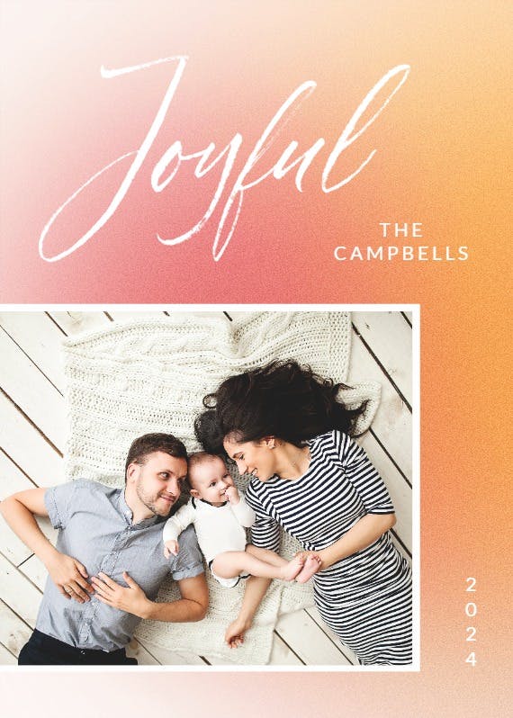 Aesthetic gradient joyful -  tarjeta de navidad