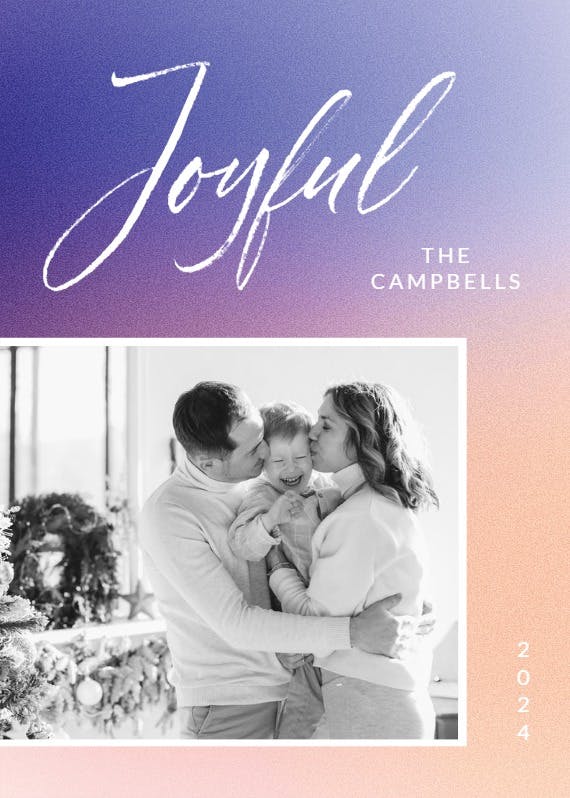Aesthetic gradient joyful -  tarjeta de navidad