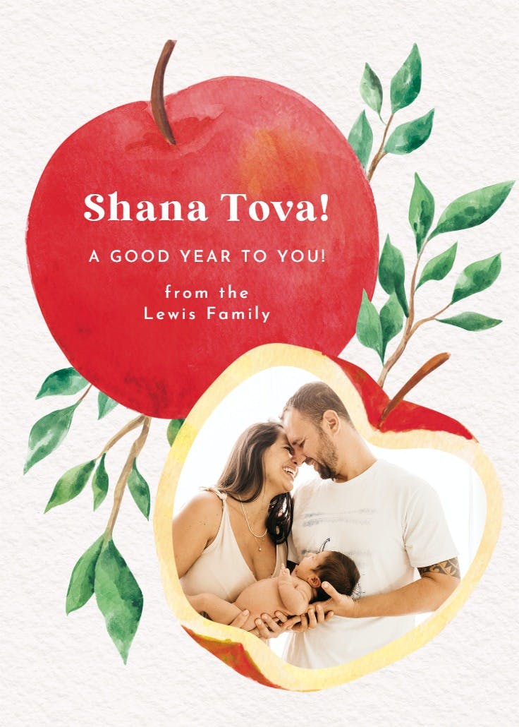 Apple tree - rosh hashanah card