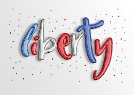 Balloons of valor - veterans day card