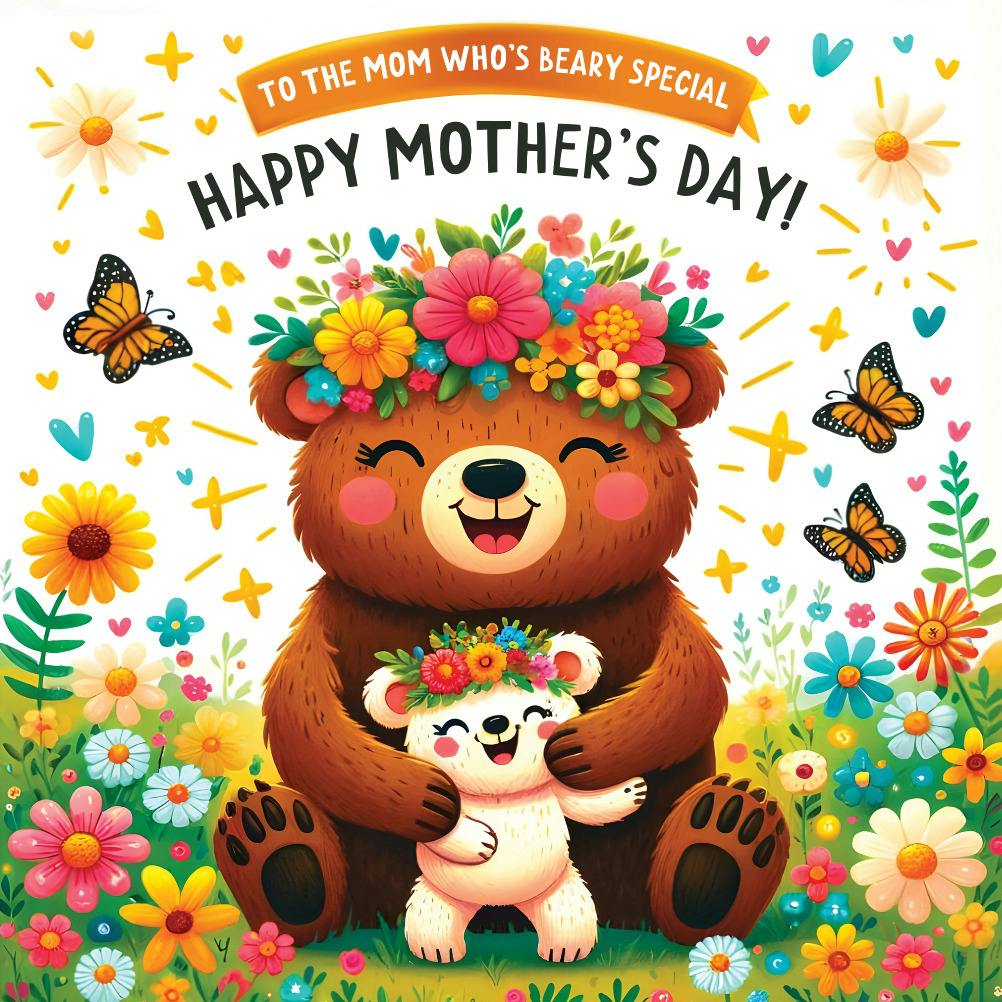 Beary special - mother's day card