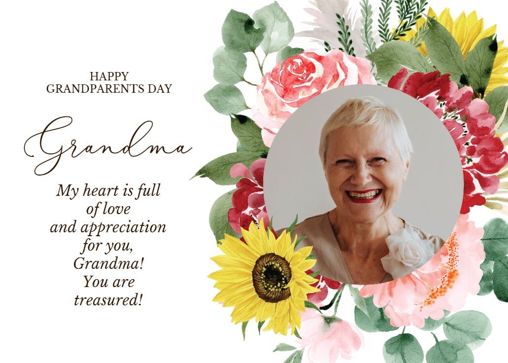 Beautiful you - grandparents day card