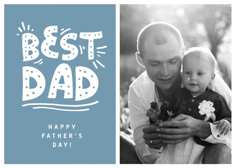 Best dad -  tarjeta de día festivo