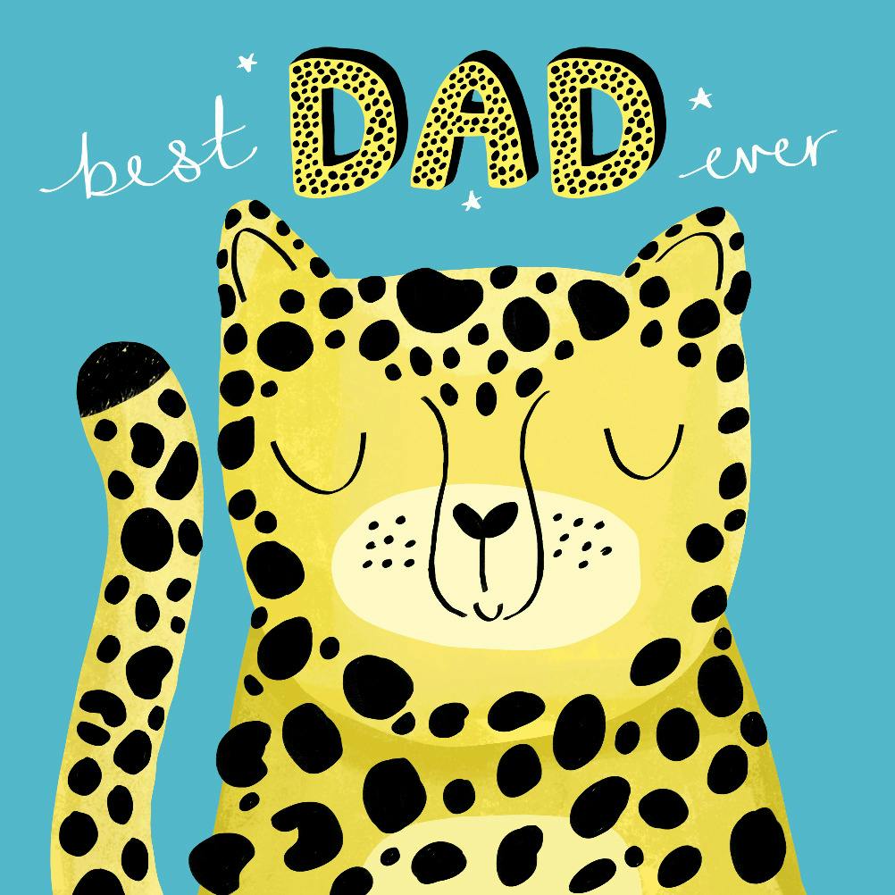 Best wild dad ever -  tarjeta del día del padre