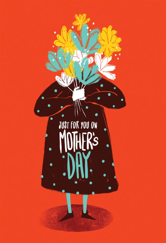 Big bouquet -  tarjeta del día de la madre