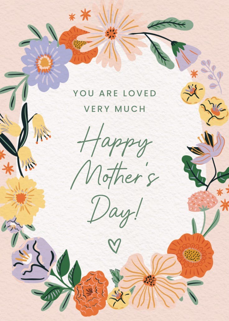Blooming garden - mother's day card