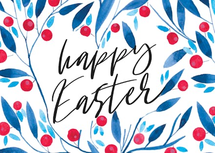 Blueberry fields - Easter Card