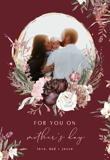 Bohemian Rose - Mother's Day Card