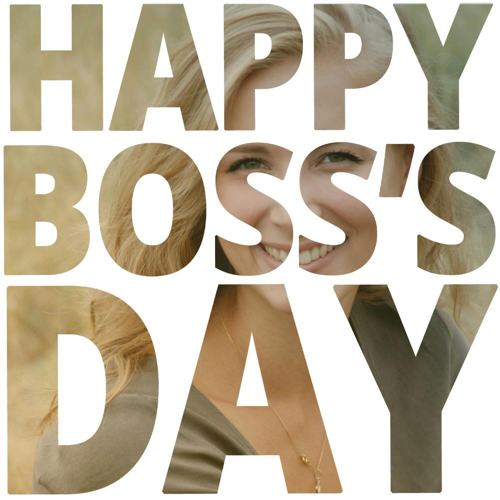 Boss photo -  tarjeta para el día del jefe