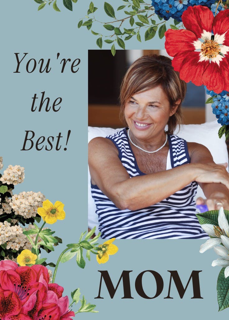 Botanical vibes - mother's day card