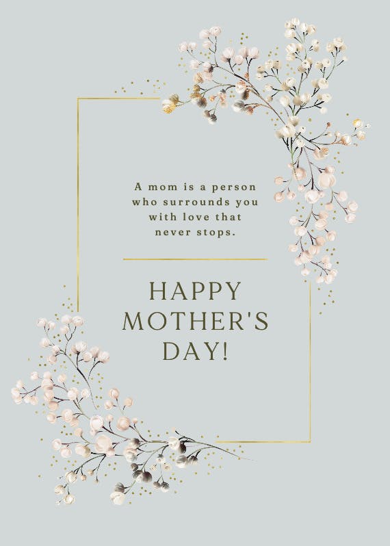 Breathless - mother's day card