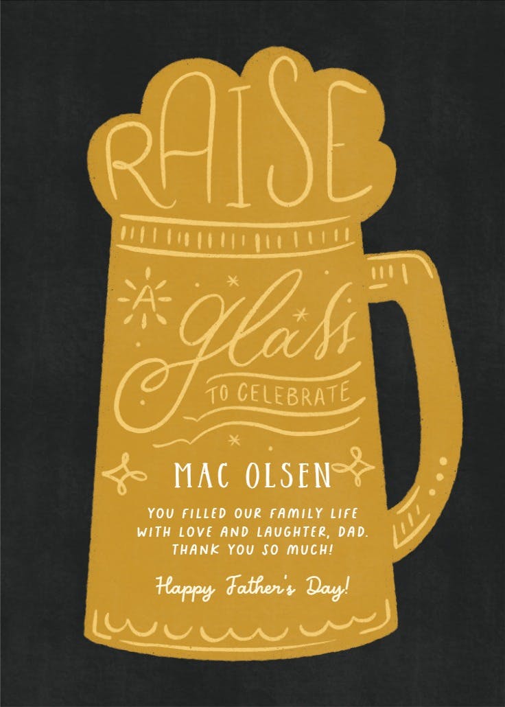 Brewing joy - father's day card