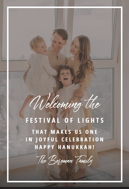 Bright time - Hanukkah Card