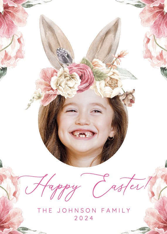 Bunny ears - easter card
