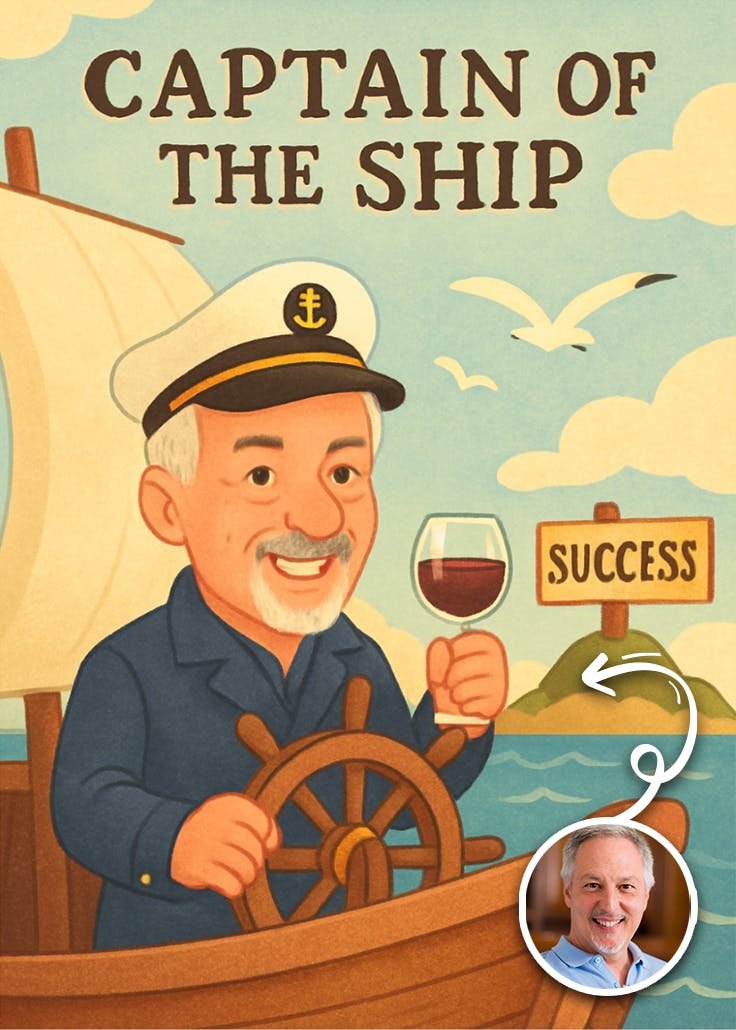 Captain of the ship - tarjeta para el día del jefe