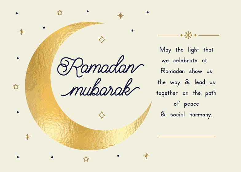 Celebrated light - tarjeta de ramadán