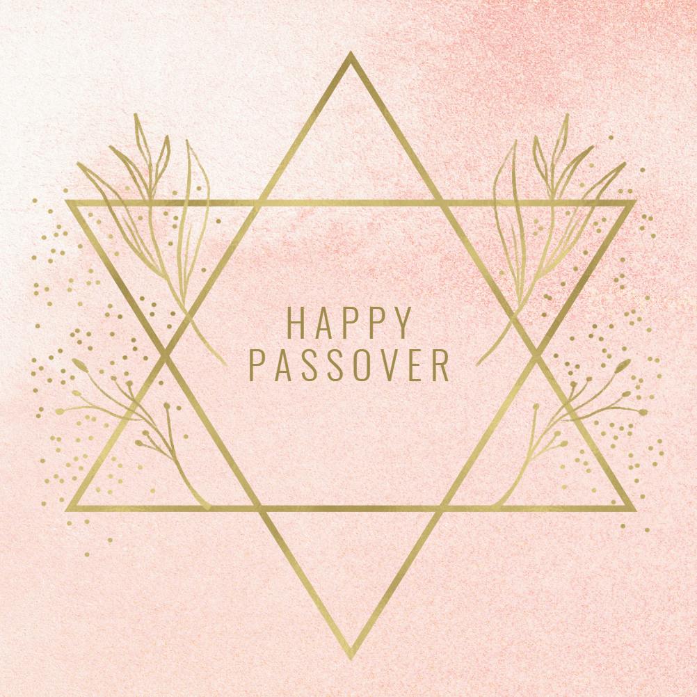 Celebration symbol - tarjeta de la pascua judía