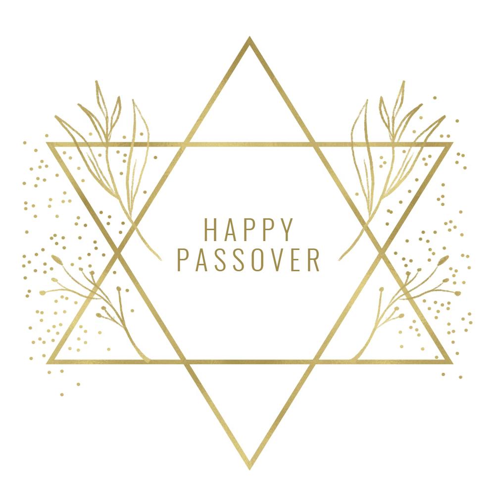 Celebration symbol - passover card