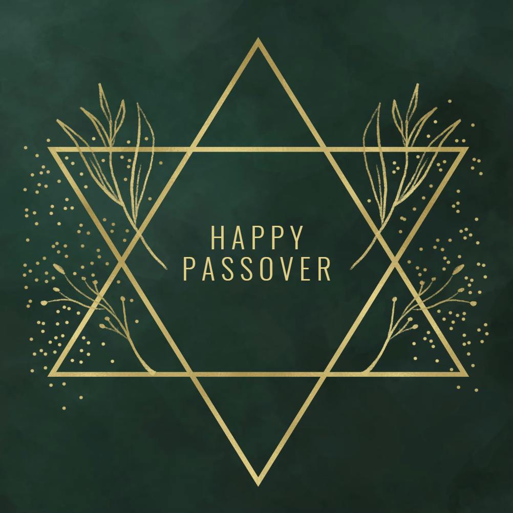 Celebration symbol - passover card
