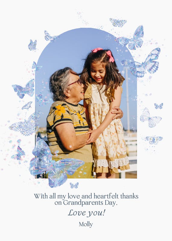 Classic beauty - grandparents day card