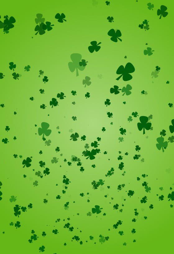 Clovers - st. patrick's day card