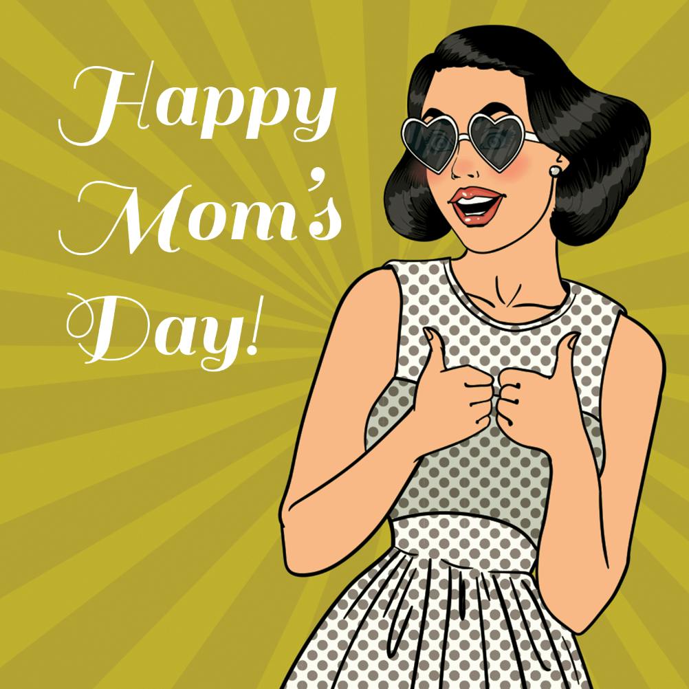 Cool shades - tarjeta del día de la madre