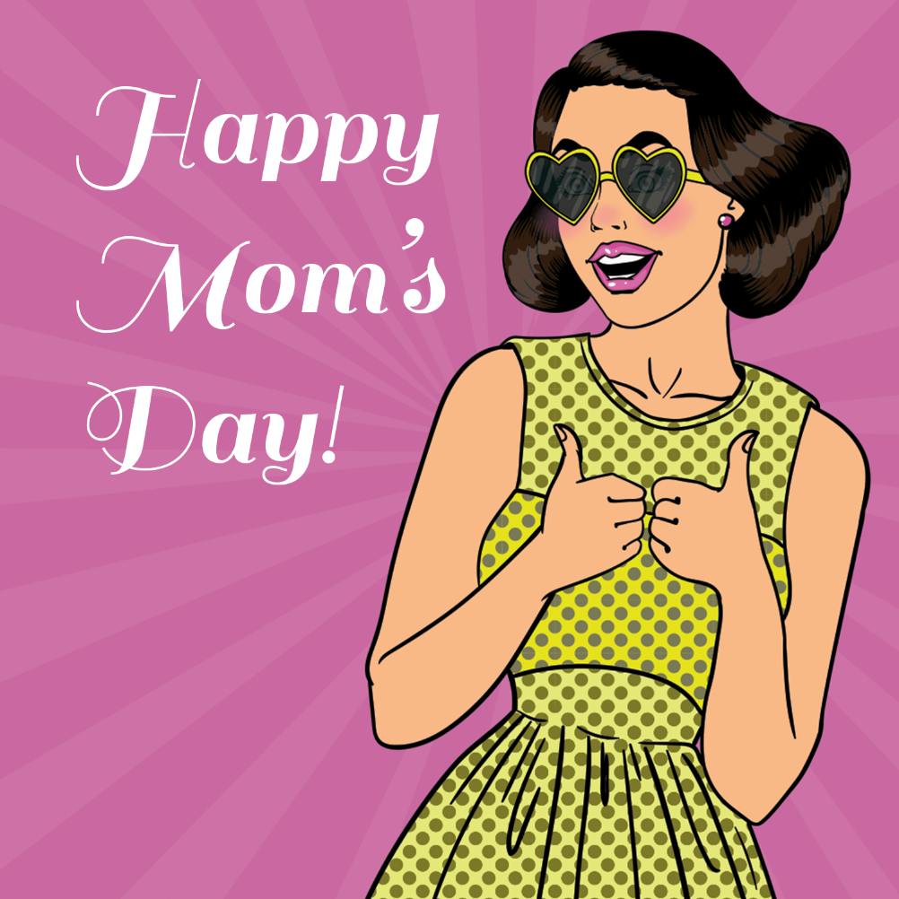 Cool shades -  tarjeta del día de la madre
