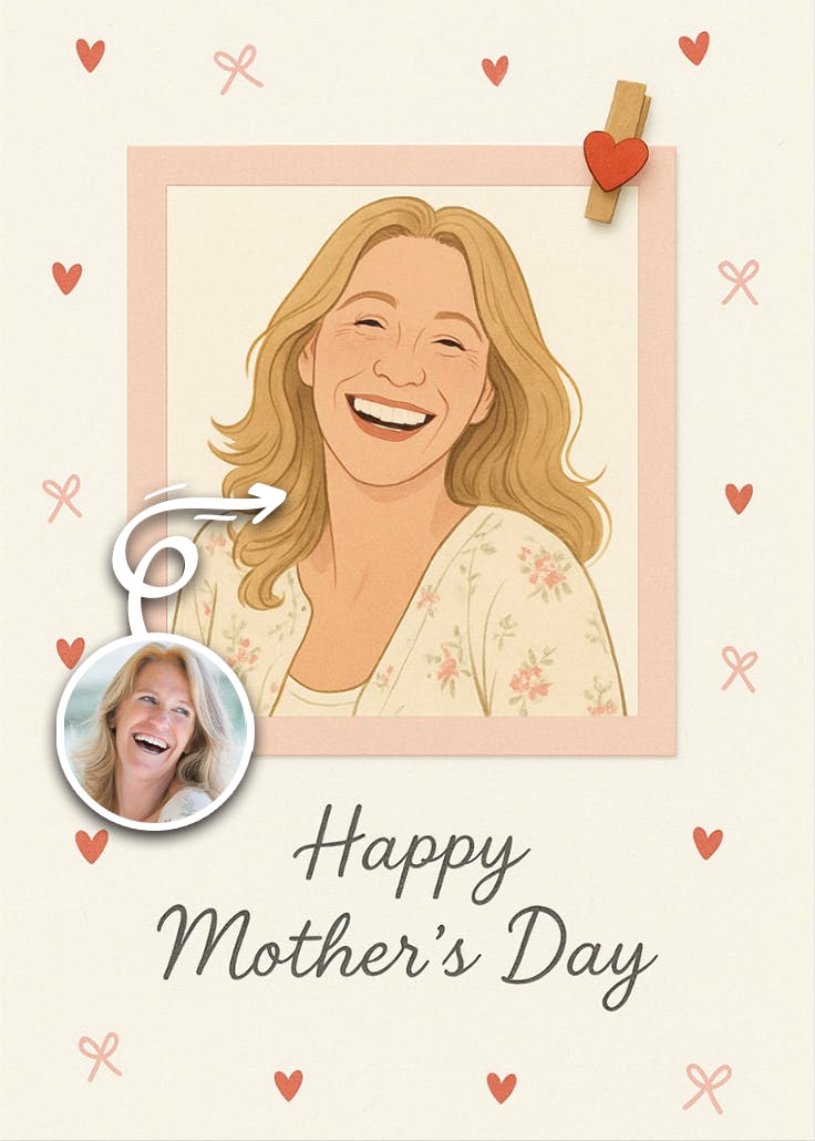 Cute frame - tarjeta del día de la madre