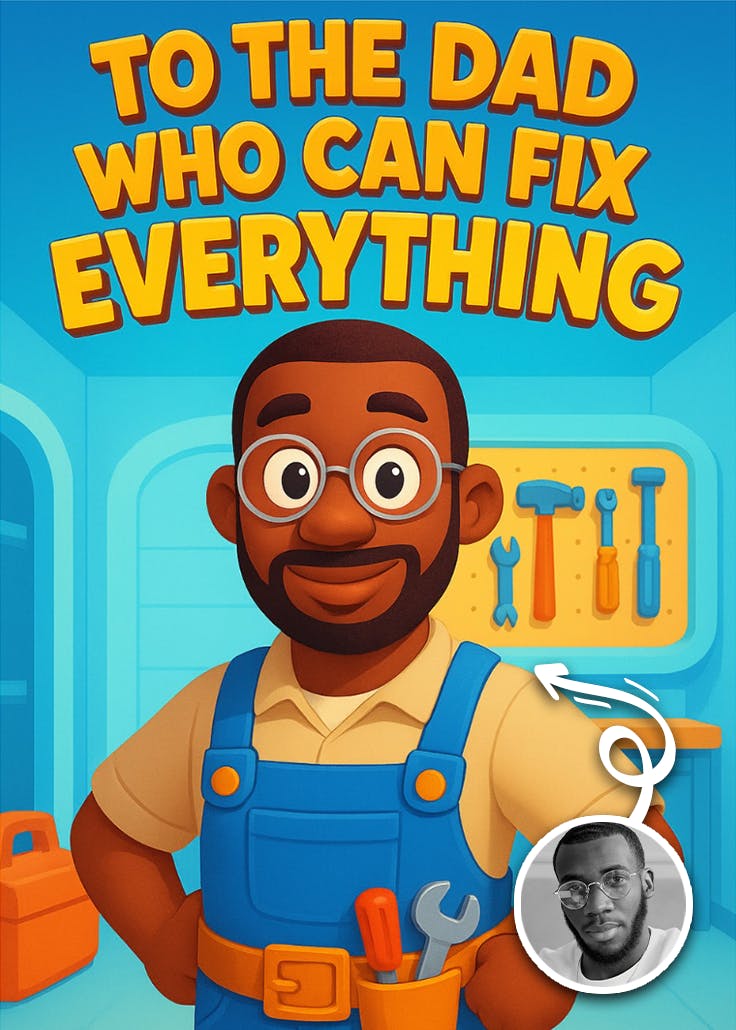 Dad can fix everything - tarjeta del día del padre