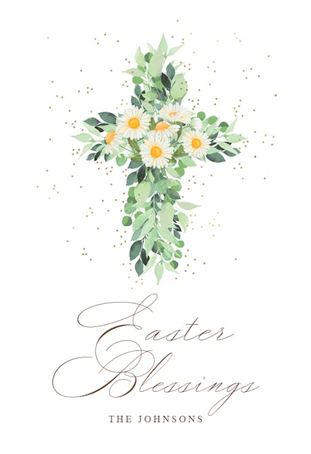 Daisies cross - Easter Card