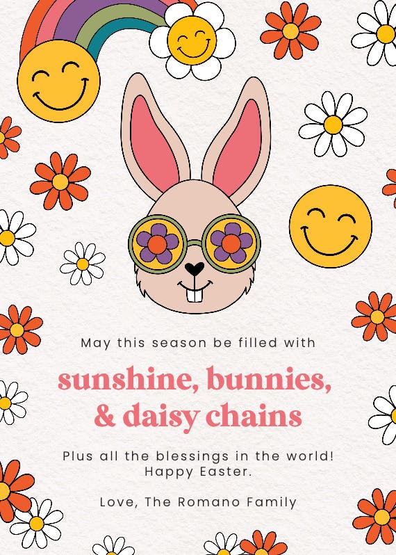 Daisy chains - tarjeta de pascua