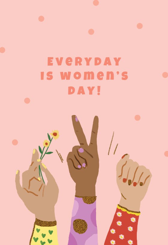Women's day -  free women's day card