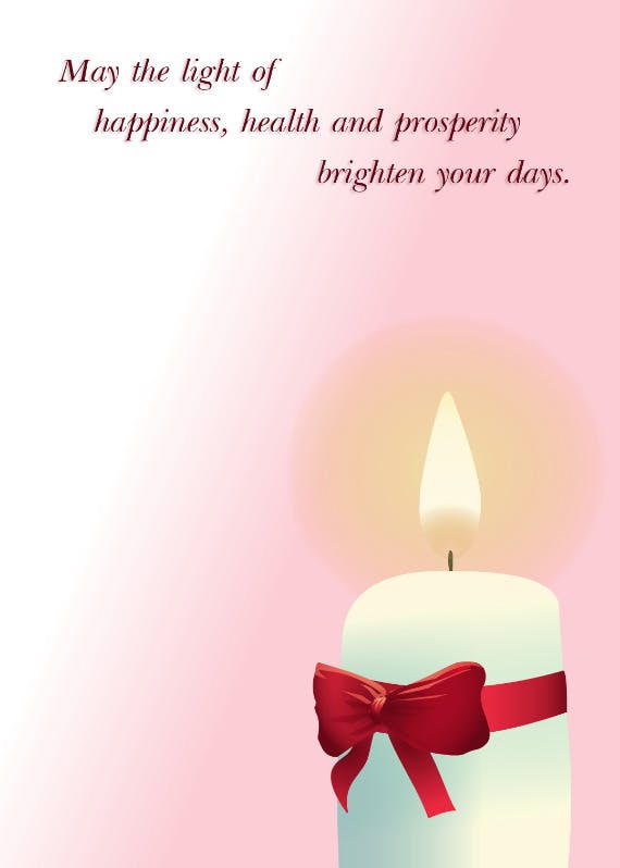 Diwali candle -  tarjeta de diwali