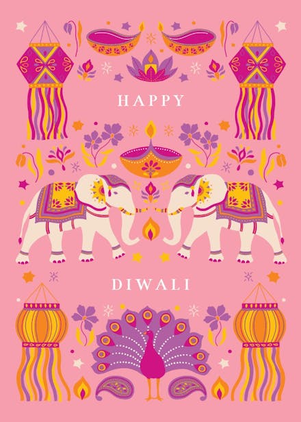 Diwali celebration - diwali card