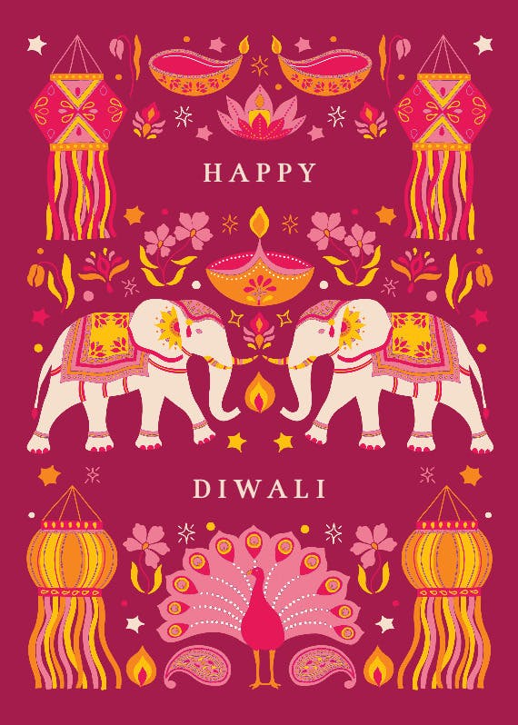 Diwali celebration - diwali card