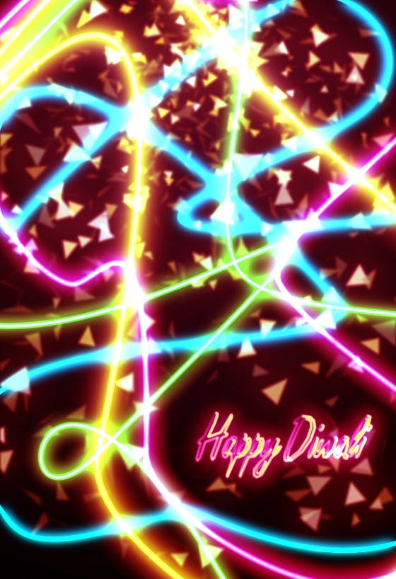 Diwali lights - diwali card
