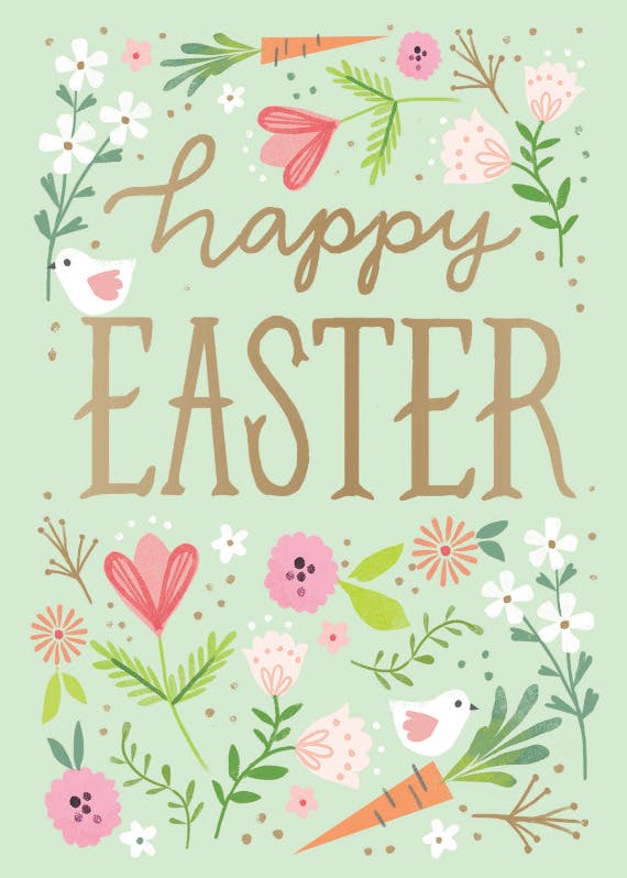 Easter bloom - holidays card
