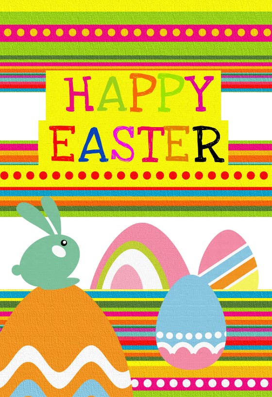 Easter Stripes - Easter Card (Free) | Greetings Island