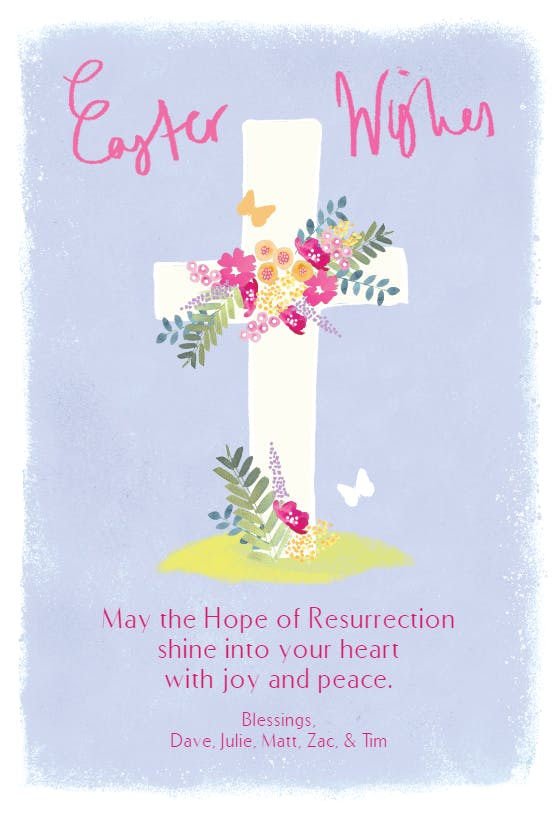 Easter wishes - easter card