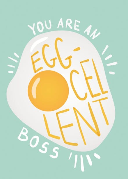 Egg-cellent - holidays card