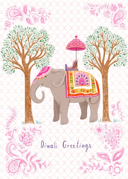 Elephant paisley Diwali