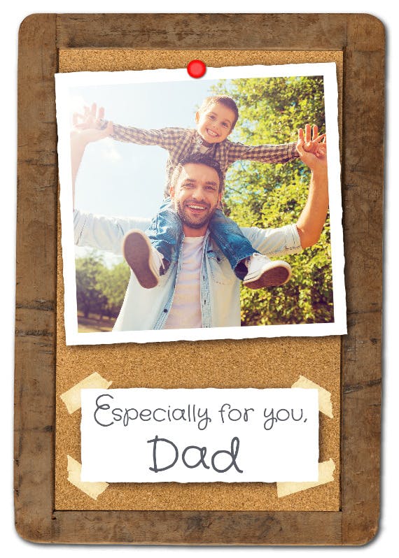 Especially for you - father's day card